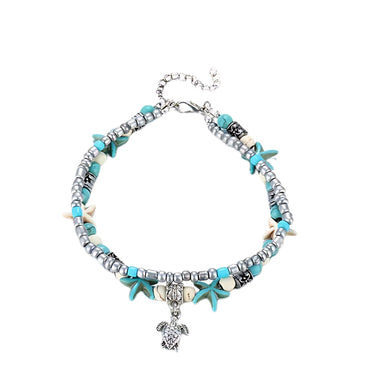 Ocean Theme Double Layer Anklet